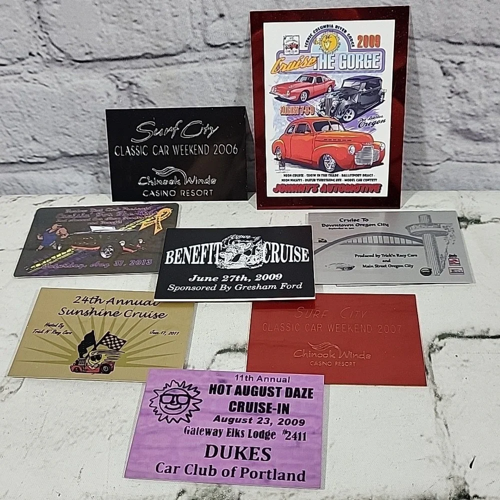 Cruise-In Classic Car Show Souvenir Fridge Magnets Lot Of 8 Oregon